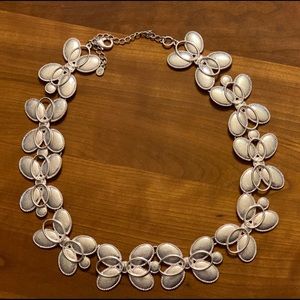 Oval Necklace - Silver  (1 link to repair.)